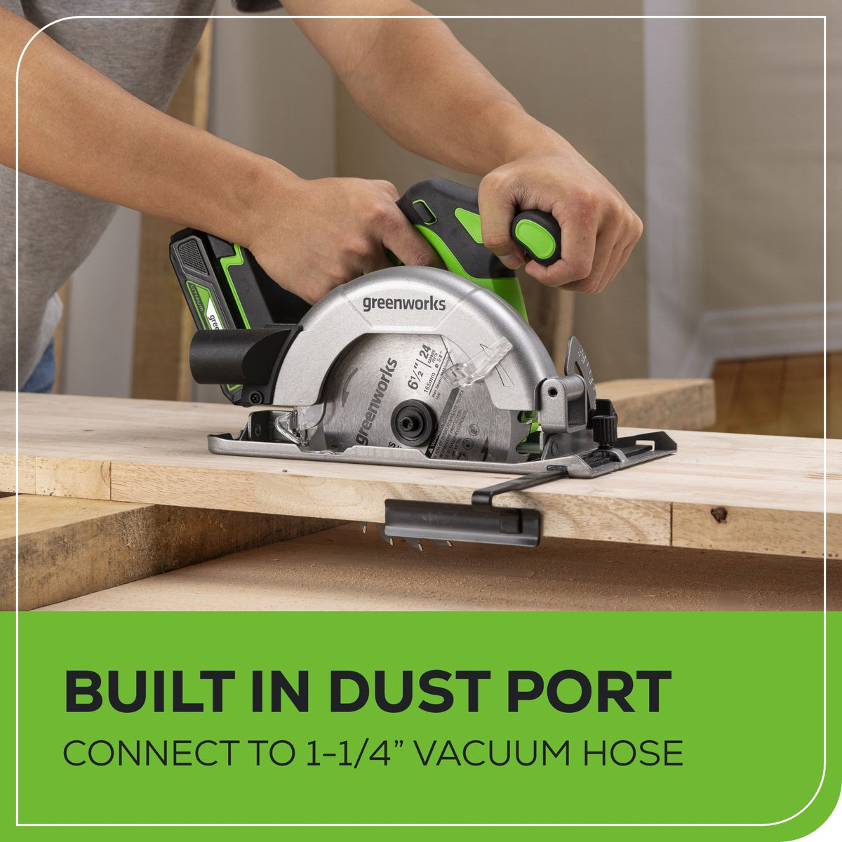 24V Brushless 1/2" 310 in/lbs Drill / Driver and 6.5" Circular Saw Combo Kit w/ (2) 2.0Ah Batteries and Charger