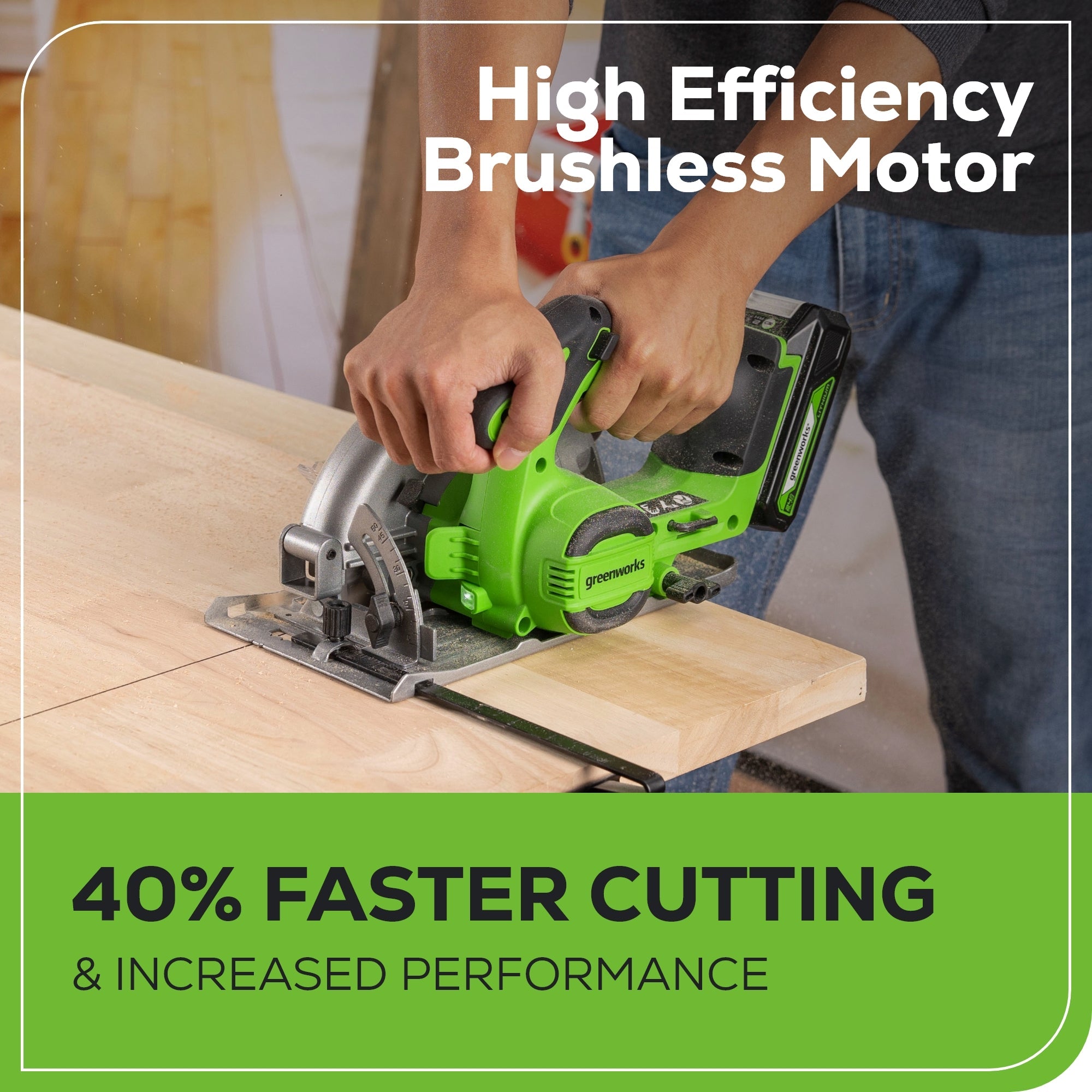 24V Brushless 1/2" 310 in/lbs Drill / Driver and 6.5" Circular Saw Combo Kit w/ (2) 2.0Ah Batteries and Charger