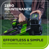 80V 800 CFM Brushless Leaf Blower w/ 2.5Ah Battery & Charger