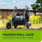 80V STEALTH Series All-Terrain 2-Seat Electric Youth Go-Kart: (2) 8.0 Ah Batteries and Dual-Port Charger