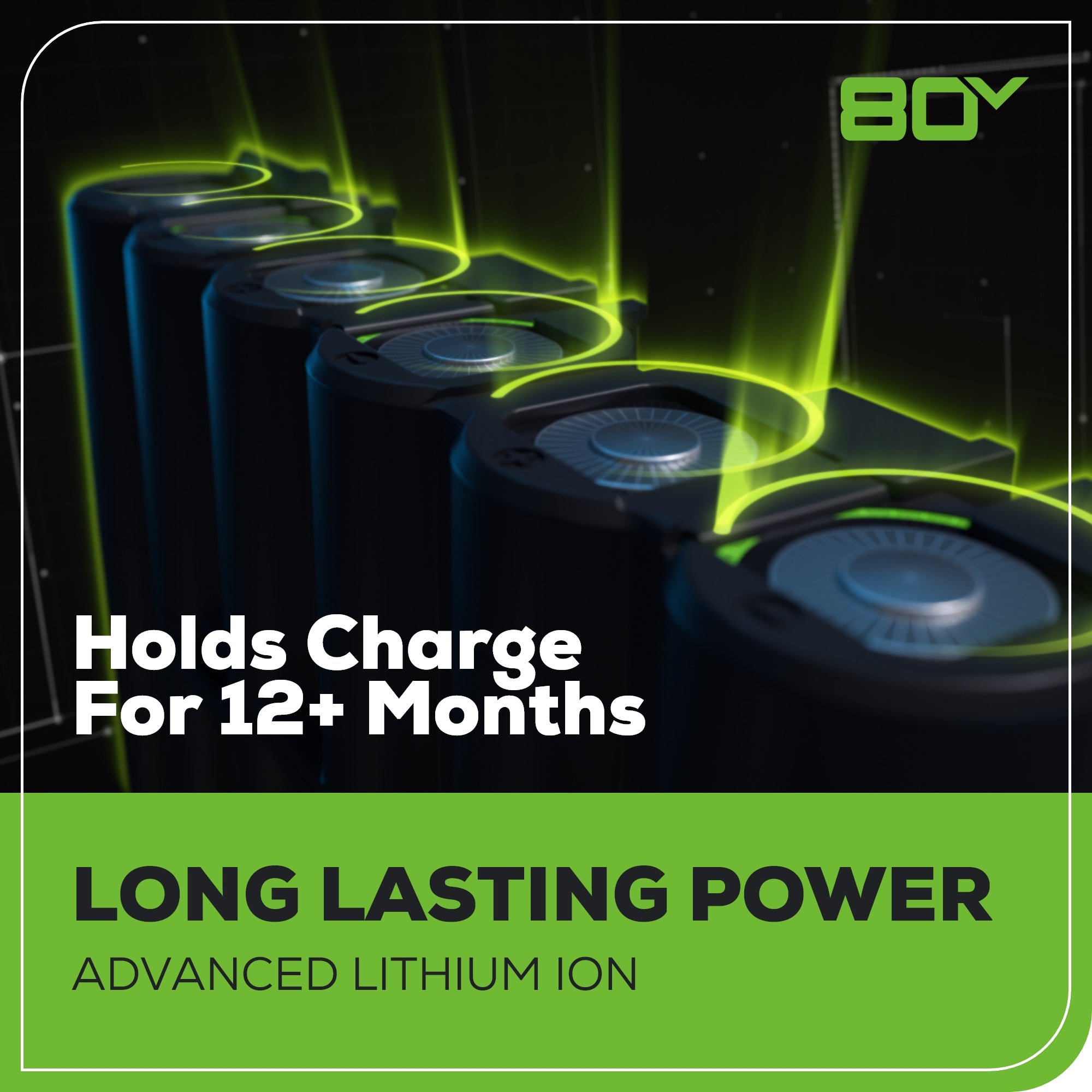 80V 18" Cordless Battery Chainsaw w/ 2.0Ah Battery & Charger