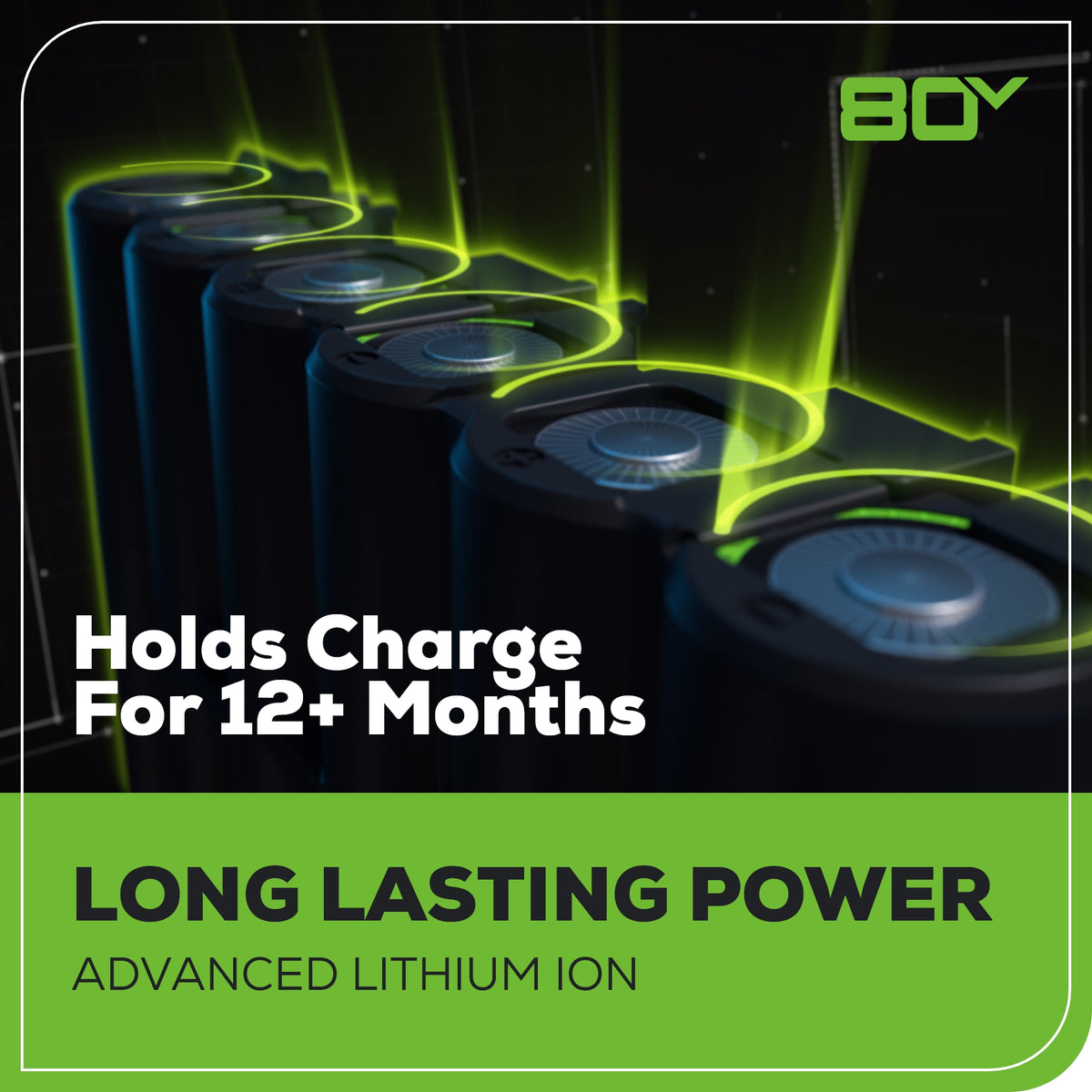 80V 18" Cordless Battery Chainsaw w/ 2.0Ah Battery & Charger