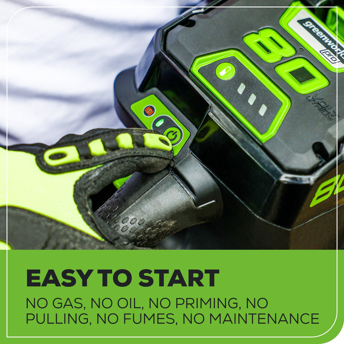 80V 18" Cordless Battery Chainsaw w/ 2.0Ah Battery & Charger