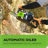 80V 18" Cordless Battery Chainsaw w/ 2.0Ah Battery & Charger