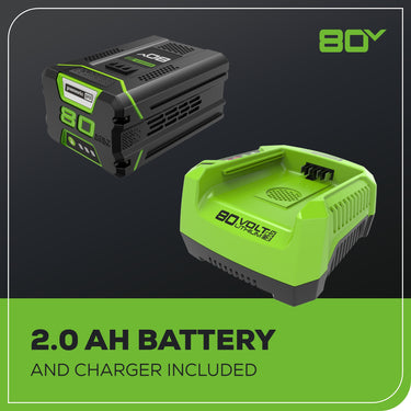 80V 18" Cordless Battery Chainsaw w/ 2.0Ah Battery & Charger