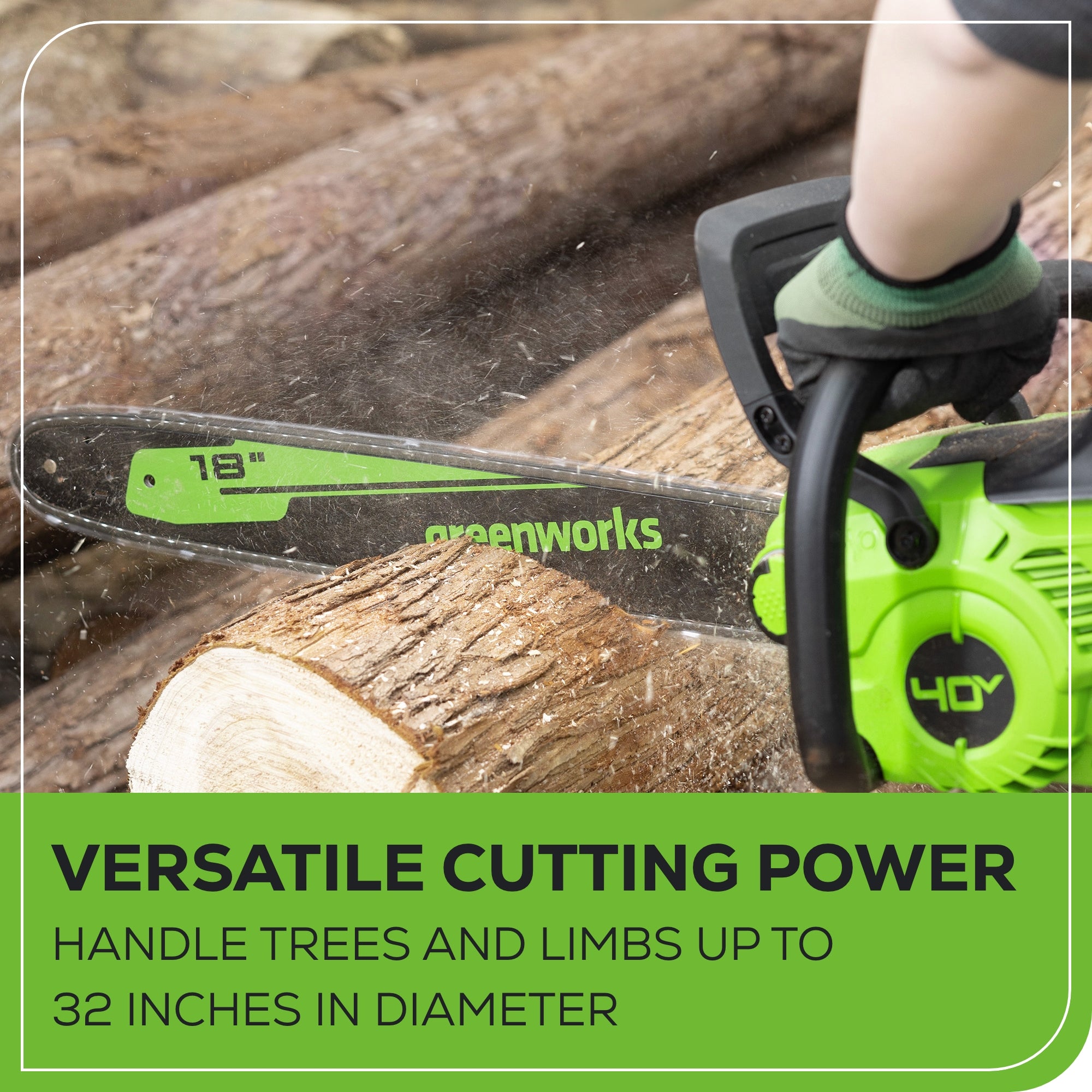 40V 18" Cordless Battery BL Chainsaw (Tool Only)