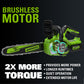24V 12" Cordless Battery Chainsaw w/ 4.0 Ah USB Battery & Charger