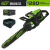 60V 18" Cordless Battery 2.0kW Chainsaw w/ 4.0 Ah Battery & Charger