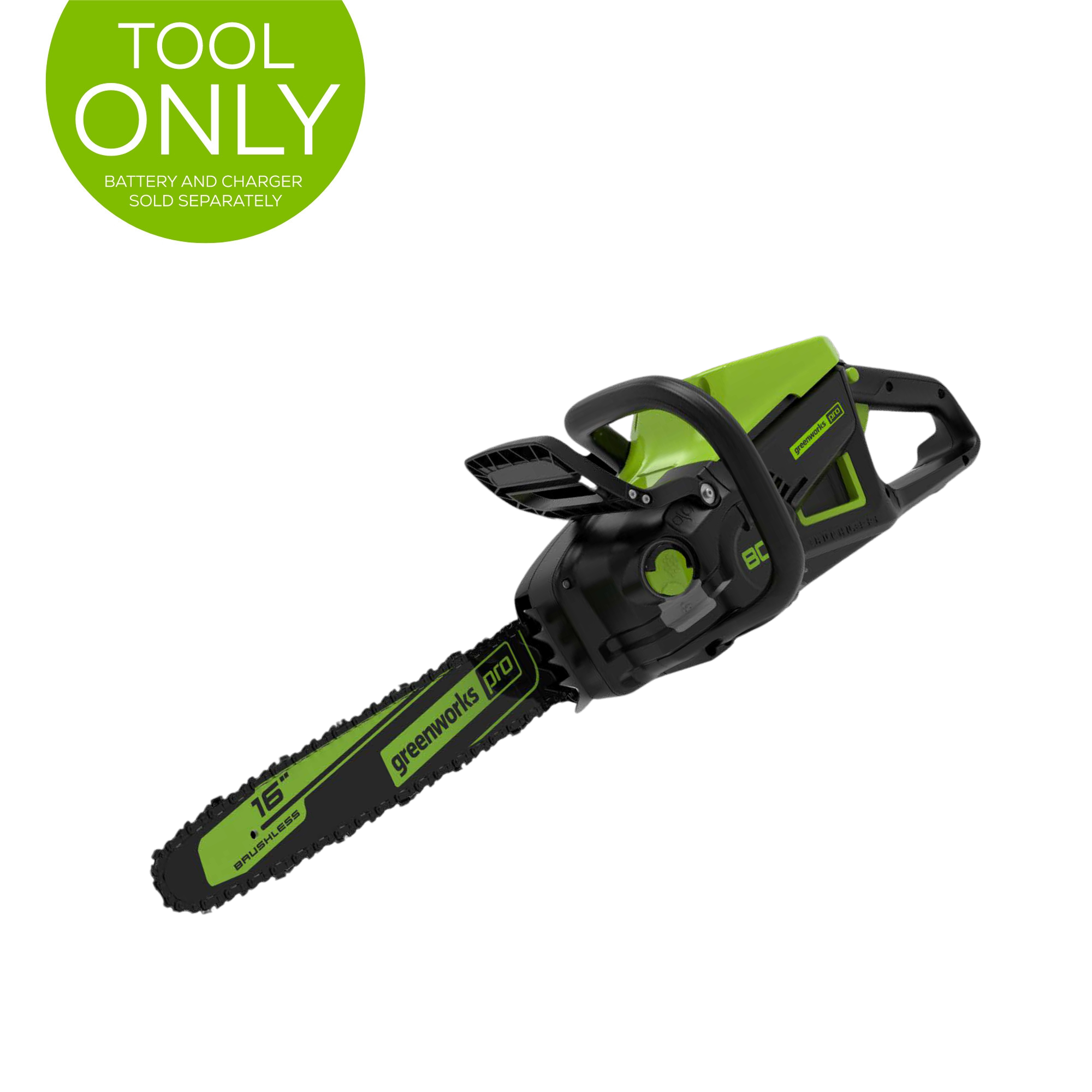 80V 16-Inch Cordless Brushless Chainsaw | Greenworks Tools 80V 16-Inch Cordless Brushless Chainsaw | Greenworks Tools