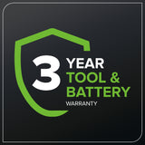 40V 18" Cordless Battery 2.0 kW Chainsaw: 5.0 Ah Battery and 5A Charger