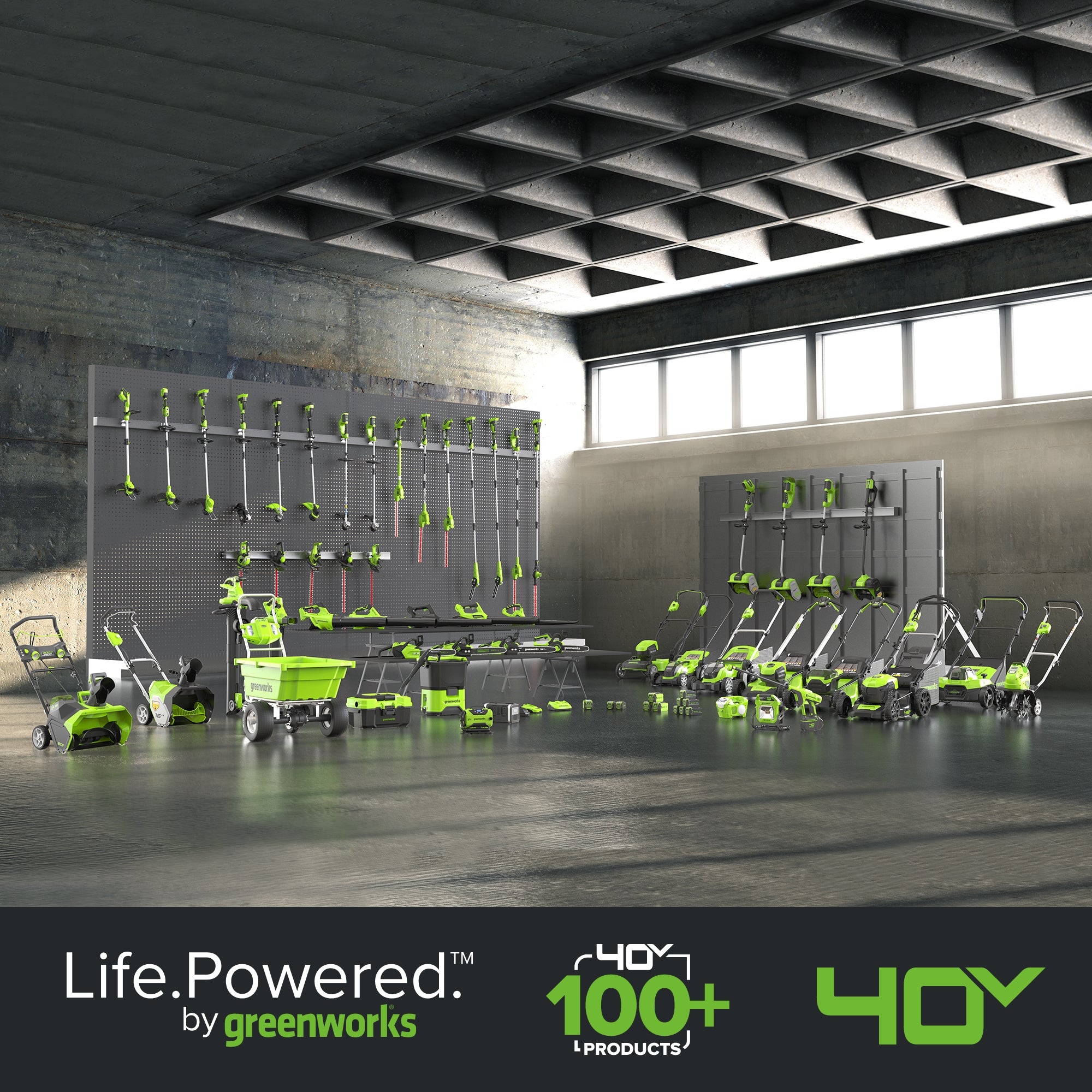 40V 18" Cordless Battery 2.0kW Chainsaw w/ 5.0Ah Battery and 5A Charger