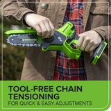 24V 6” Gen 2 Cordless Battery Brushless Pruner Saw w/ 2.0Ah Battery & 2A Charger