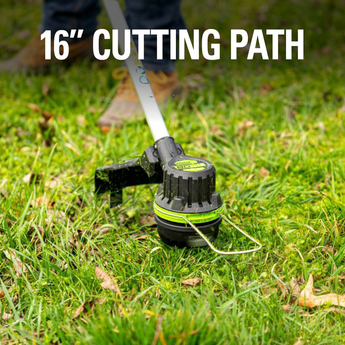 80V Cordless 16" Brushless String Trimmer( .08 line) w/ 2.0Ah Battery & Charger