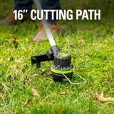 80V Cordless 16" Brushless String Trimmer( .08 line) w/ 2.0Ah Battery & Charger