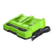 <h3>4 Amp Charger</h3><p>Fully recharge your (two)2.0 Ah Batteries in less than 60 minutes.</p>