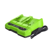 <h3>4 Amp Charger</h3><p>Fully recharge your (two) 4.0Ah batteries in less than 120 minutes.</p>