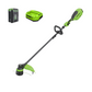 60V 16" Carbon Fiber Cordless Battery String Trimmer w/ 2.5Ah Battery and 3A Charger