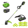 REFURBISHED 80V 17" Brushless String Trimmer Shoulder Strap, Precut  Line included w/ 2.0Ah Battery & Charger