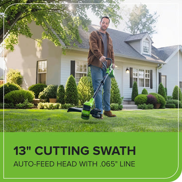 40V 13" Cordless Battery String Trimmer / Edger w/ 20PC Blades (Tool Only)