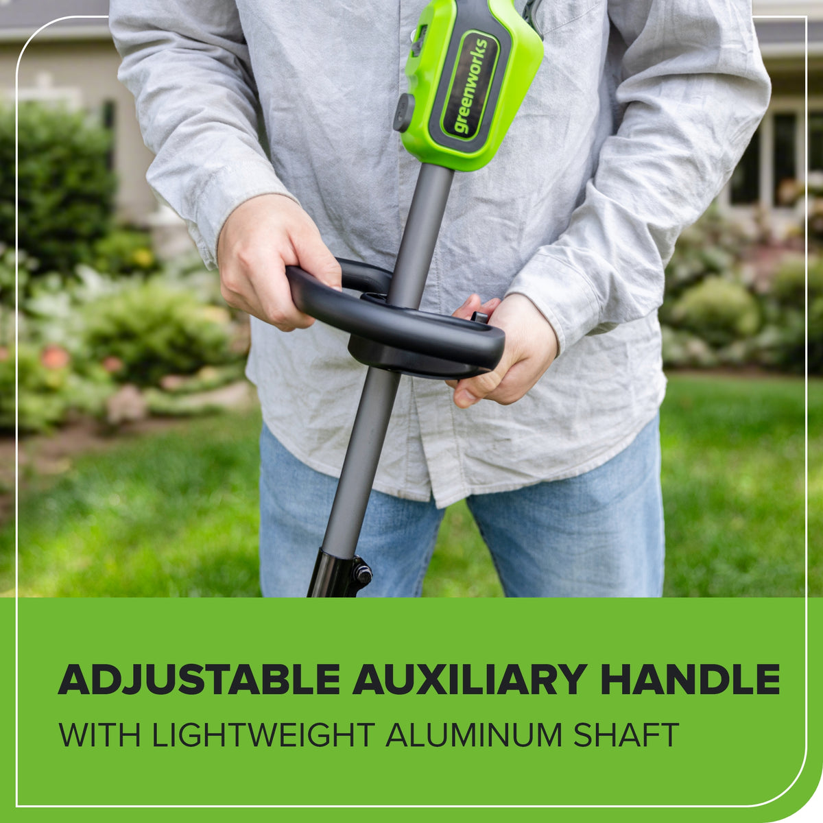 24V 13" Cordless Battery String Trimmer/Edger, 20PC Blades: 4.0Ah Type-C Battery and Charger