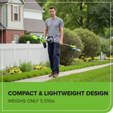 24V 13" Cordless Battery String Trimmer/Edger, 20PC Blades: 4.0Ah Type-C Battery and Charger