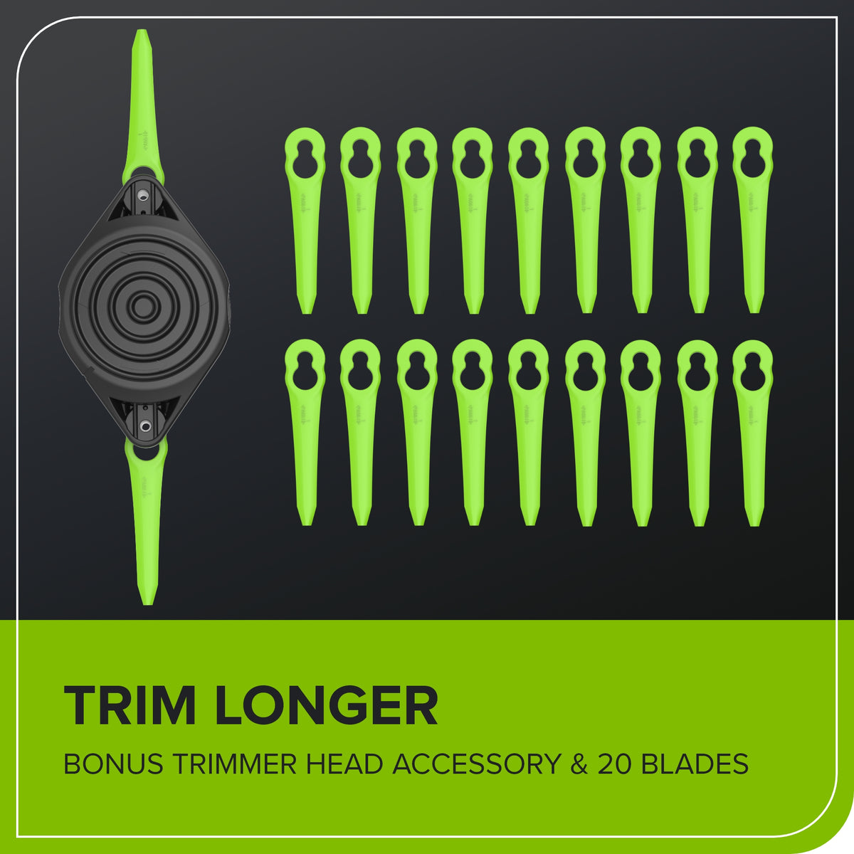 24V 12" Cordless Battery String Trimmer/Edger: 4.0 Ah Battery and Charger