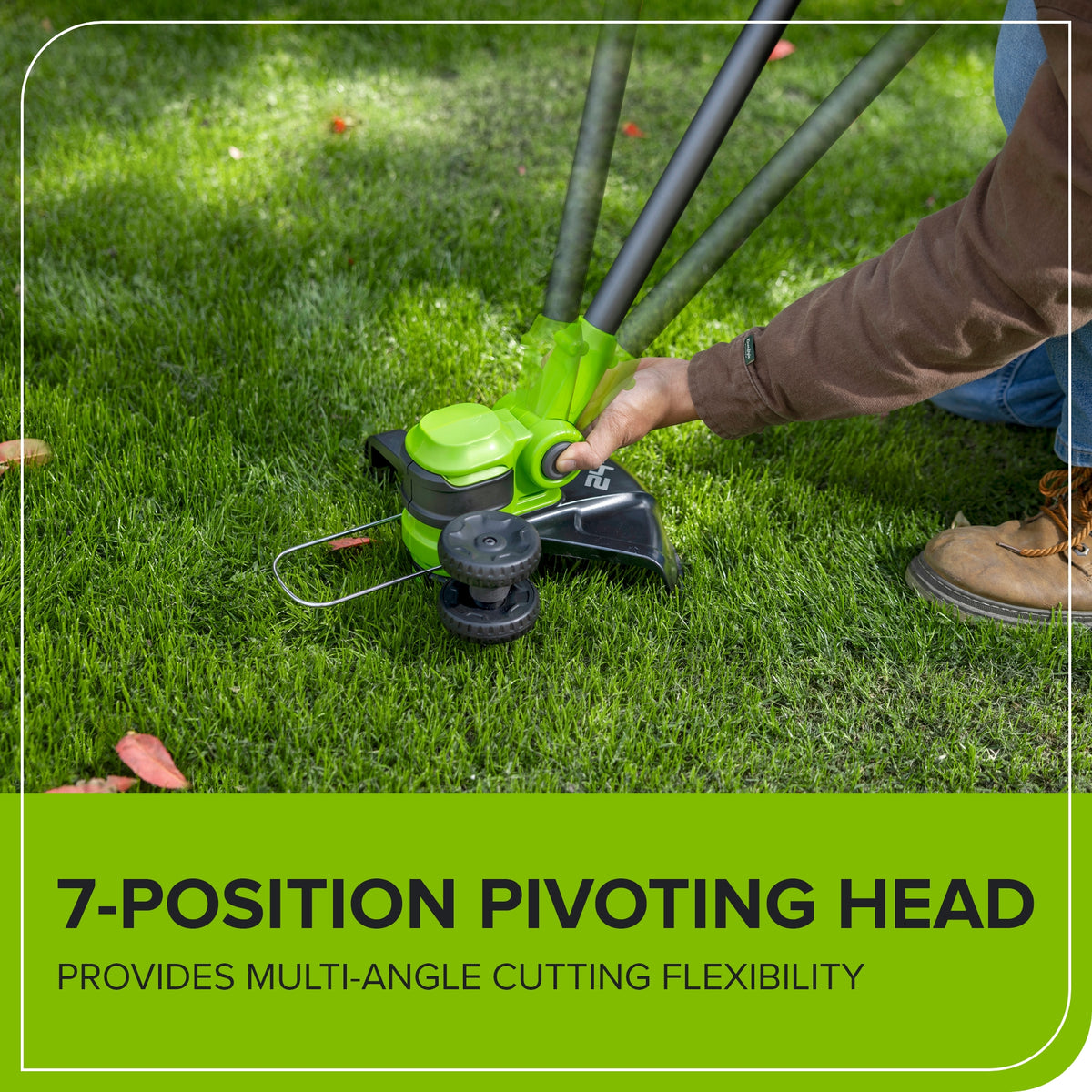 24V 12" Cordless Battery String Trimmer/Edger: 4.0 Ah Battery and Charger