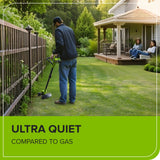 24V 12" Cordless Battery String Trimmer/Edger: 4.0 Ah Battery and Charger