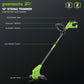 24V 10" Cordless Battery Blade-Head String Trimmer w/ 2.0 Ah Battery & 0.5A Charger