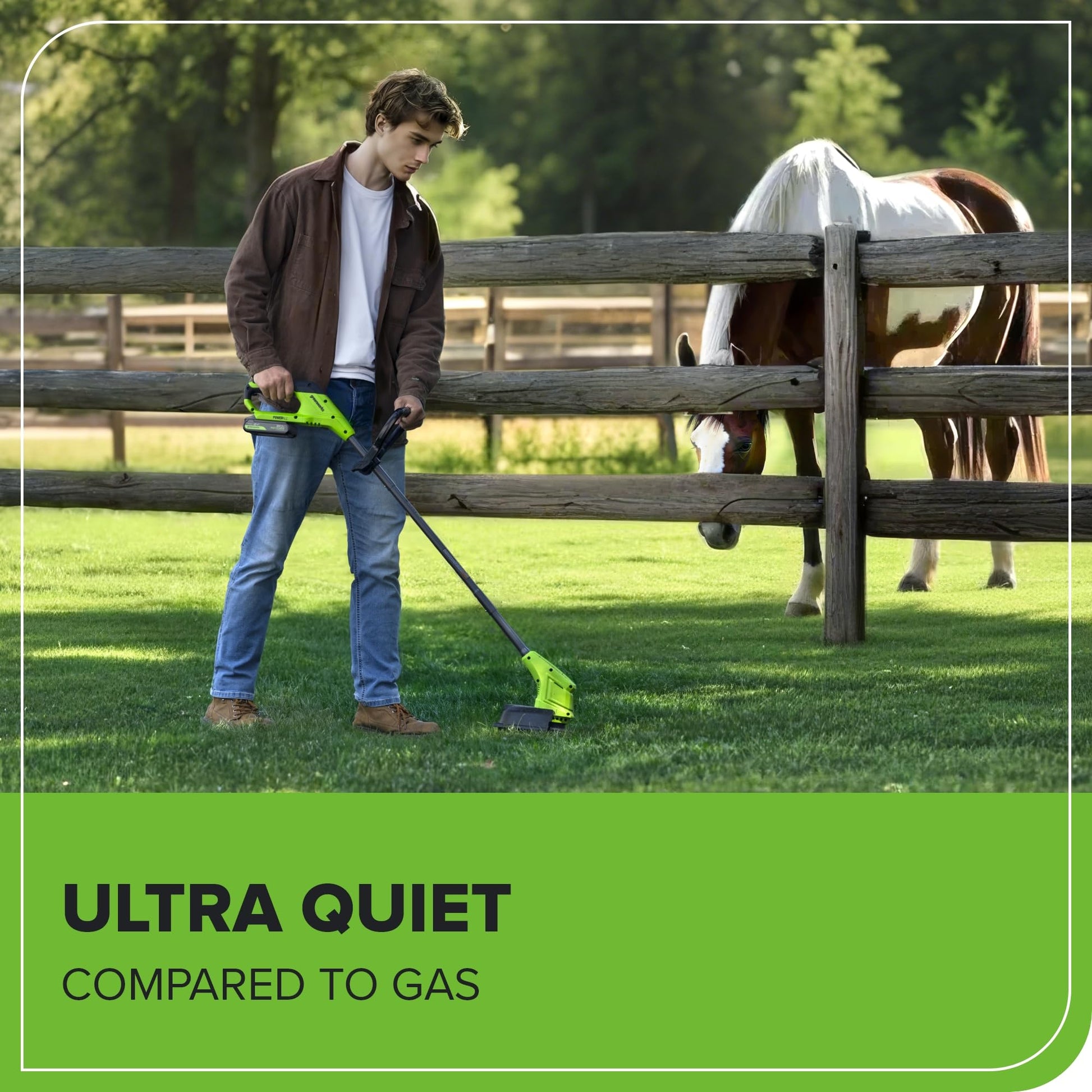 24V 10" Cordless Battery Blade-Head String Trimmer w/ 2.0 Ah Battery & 0.5A Charger