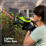 80V 26" Cordless Battery Hedge Trimmer(1.1" cut, 3200 SPM) w/ 2.0Ah Battery & Charger