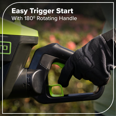 80V 26" Cordless Battery Hedge Trimmer(1.1" cut, 3200 SPM) w/ 2.0Ah Battery & Charger