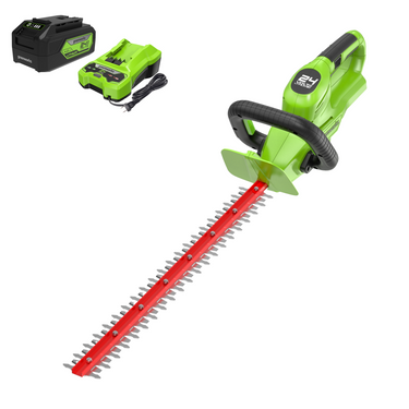 24V 22" Cordless Battery Hedge Trimmer 2800 SPM w/ 4.0Ah USB Battery & Charger
