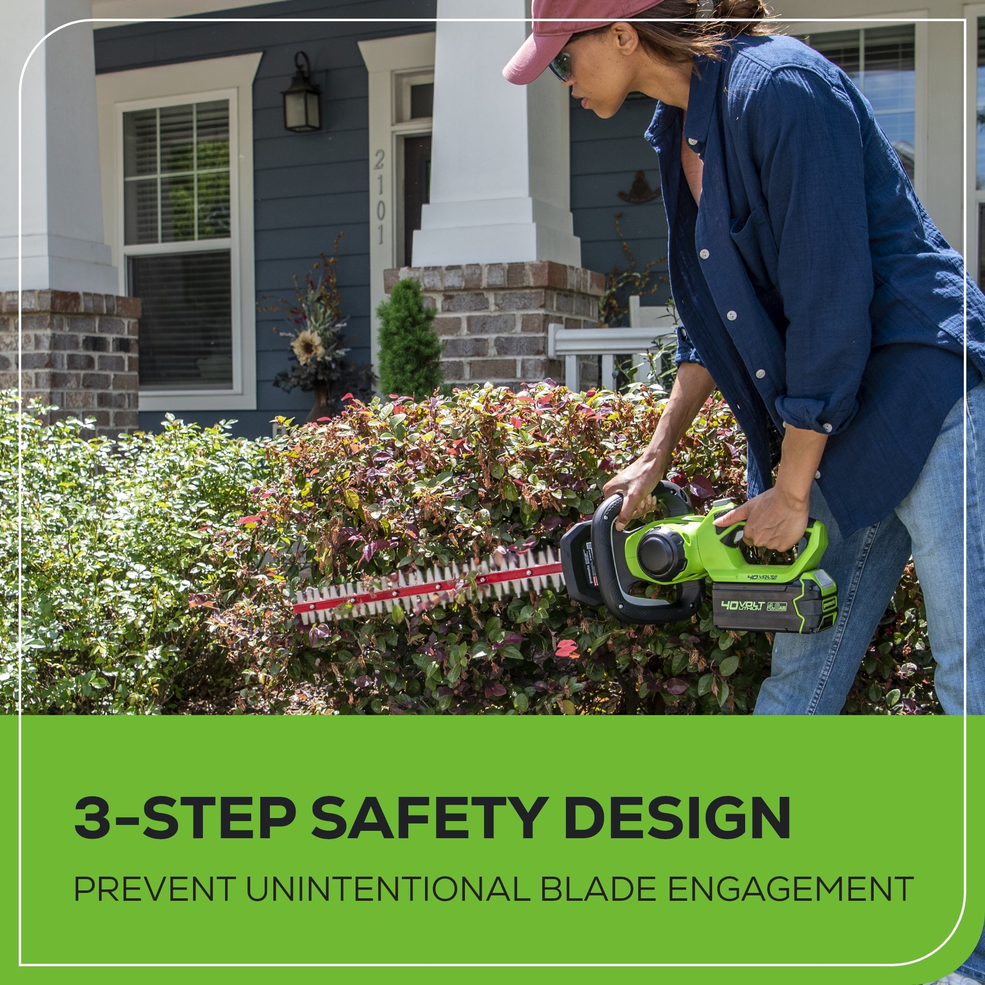 40V 24" Cordless Battery Hedge Trimmer (Tool Only)