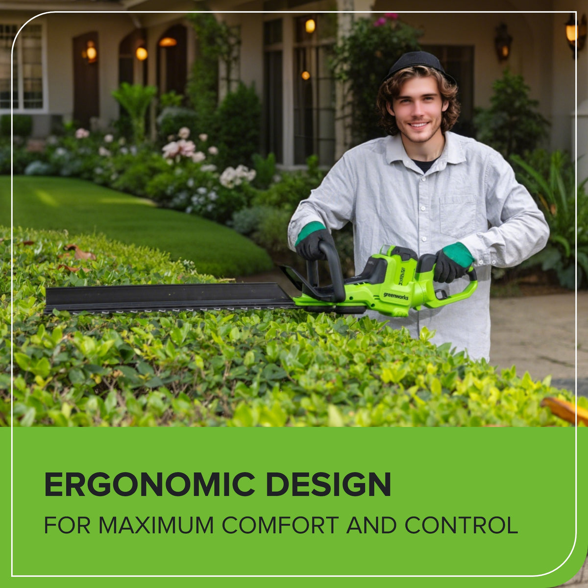 40V 26" Cordless Battery Hedge Trimmer w/ 2.0Ah Battery and Charger