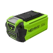 <h3>40V 2.0Ah Battery</h3><p>Max Runtime 85 mins</p>