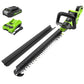 24V 24" Cordless Battery Hedge Trimmer w/ 2.0Ah Battery and 2A Charger