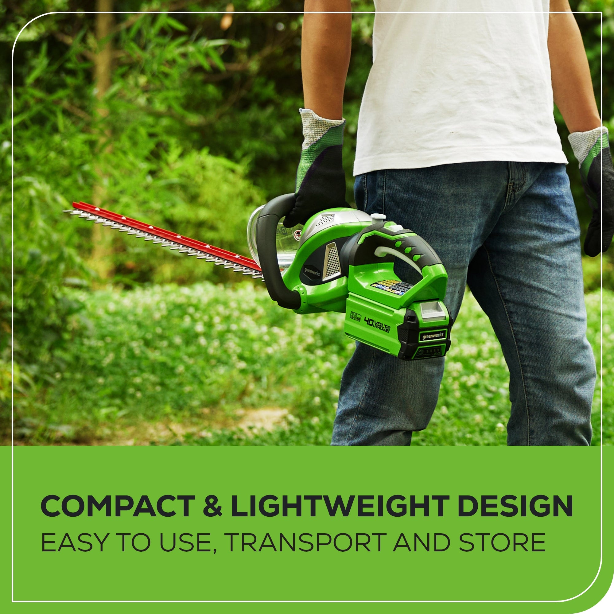 40V 24" Cordless Battery Hedge Trimmer (Tool Only)