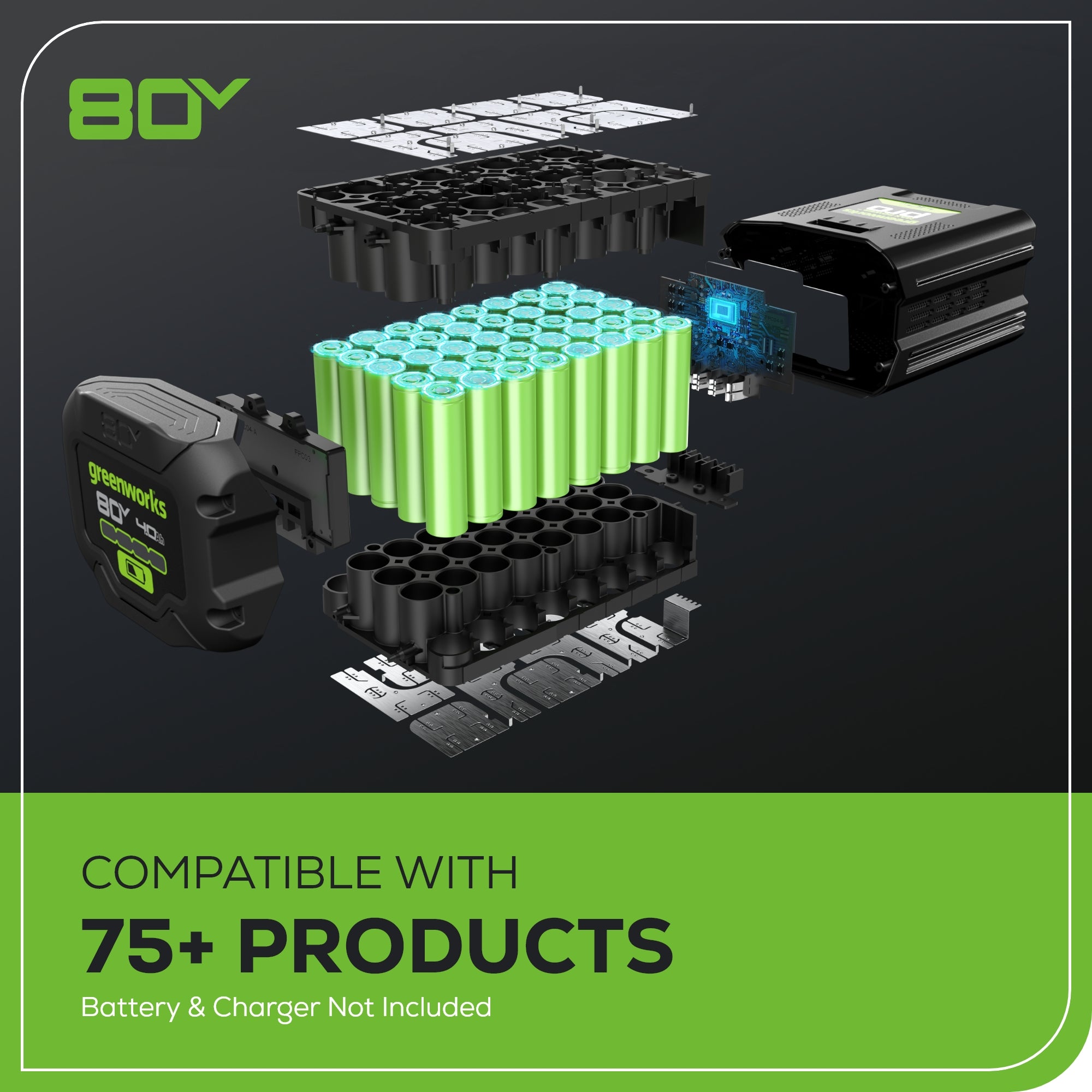 80V 20" Cordless Battery Pole Hedge Trimmer (1.2" cut, 3200 SPM), Tool-Only