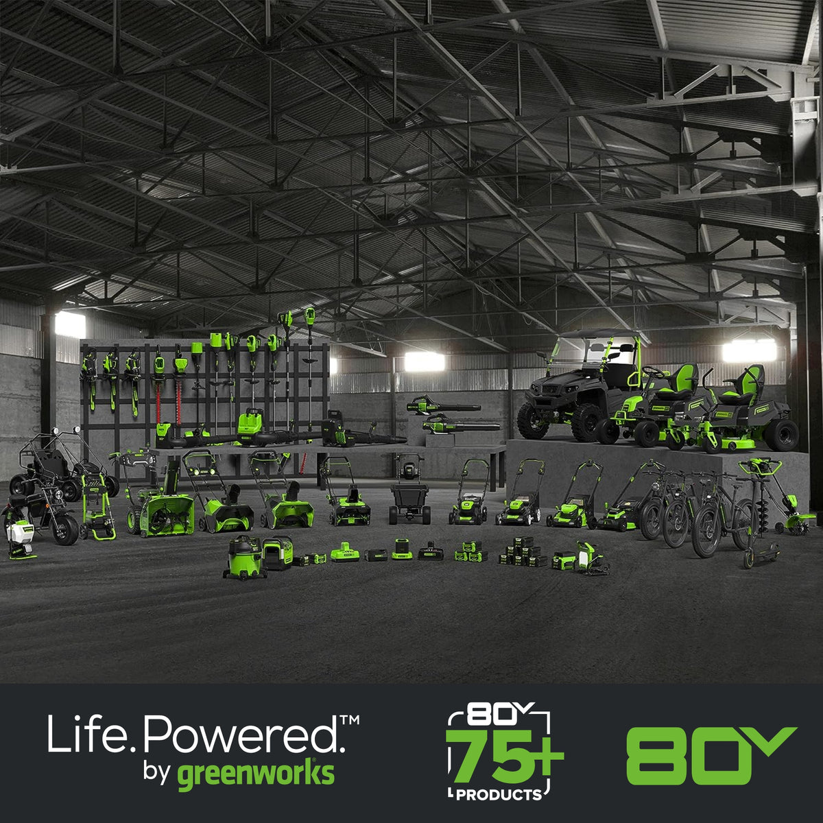 80V 20" Cordless Battery Pole Hedge Trimmer (1.2" cut, 3200 SPM), Tool-Only