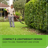 80V 20" Cordless Battery Pole Hedge Trimmer (1.2" cut, 3200 SPM), Tool-Only
