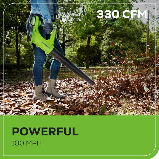 OPEN BOX 24V Cordless 330 CFM Axial Blower w/ 2.0Ah Battery & Charger