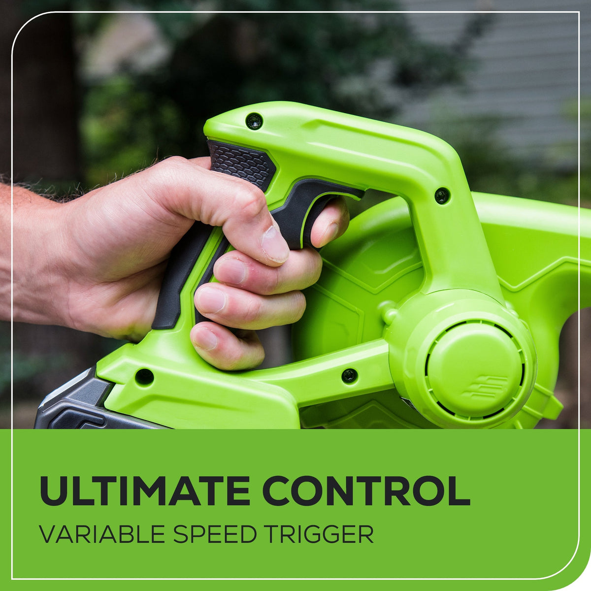 24V 90 CFM Shop Blower: 2.0 Ah USB Battery and Charger