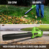 40V 20" Cordless Battery Push Mower 3pc Combo Kit w/ 4.0Ah Battery & Charger