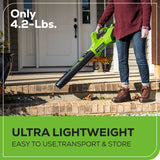 40V 15" Cordless Battery String Trimmer/350CFM Blower Combo Kit w/ 2.5Ah Battery & Charger