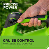 48V (24V x 2) 515 CFM Cordless Battery Leaf Blower w/ (2) 2.0Ah USB Batteries & Charger