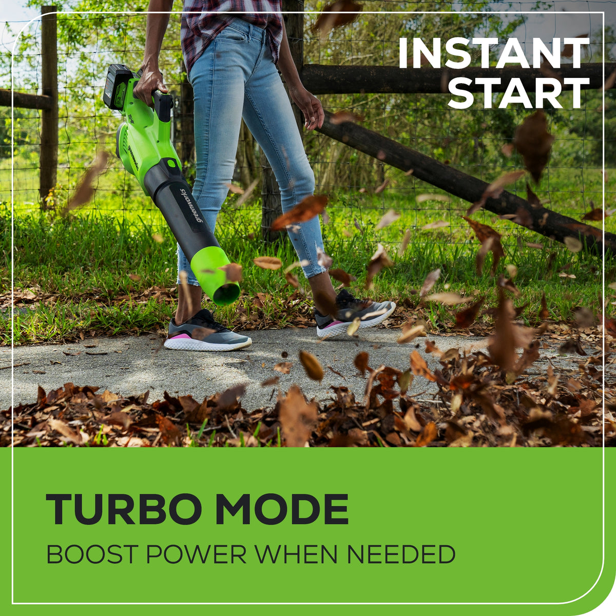 48V (24V x 2) 515 CFM Cordless Battery Leaf Blower w/ (2) 2.0Ah USB Batteries & Charger