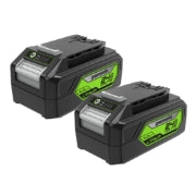 <h3>(2)4.0Ah Battery</h3><p>Max runtime 30 minutes on high</p>