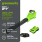 24V 320 CFM Cordless Battery Leaf Blower w/ 2.0 Ah Battery & Charger