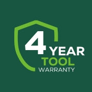 <h3>4-Year Tool  Warranty</h3><p>Find peace of mind with Greenworks Limited Warranty.</p>